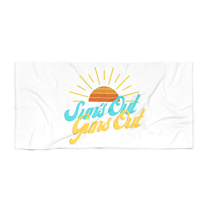 Suns Out Guns Out Beach Towel