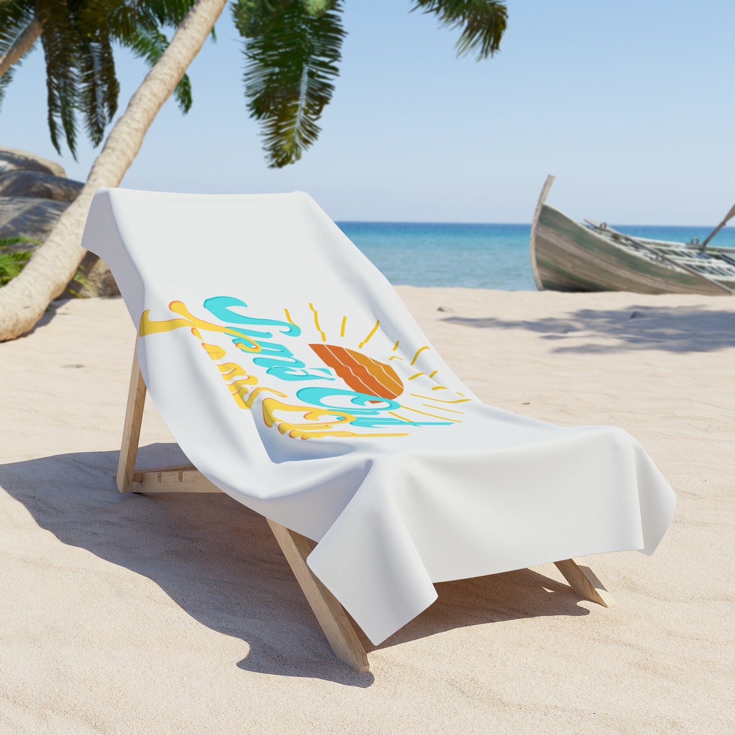 Suns Out Guns Out Beach Towel